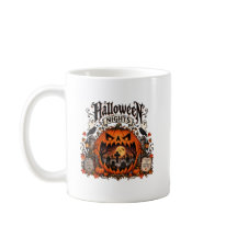 Halloween Nätter Pumpa Mugg