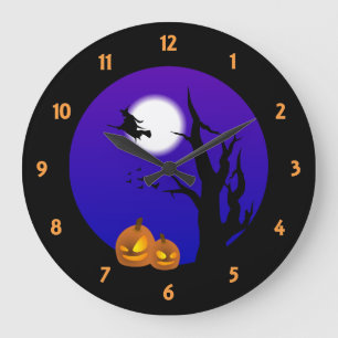Halloween Nattmurklocka Stor Klocka