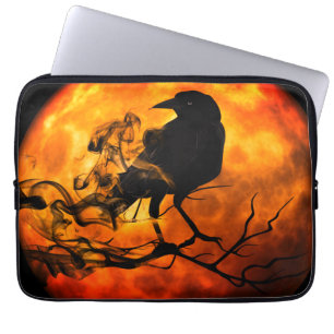 Halloween natträden laptop fodral