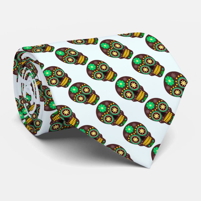 Halloween Necktie Döskallar Slips (Rullad)