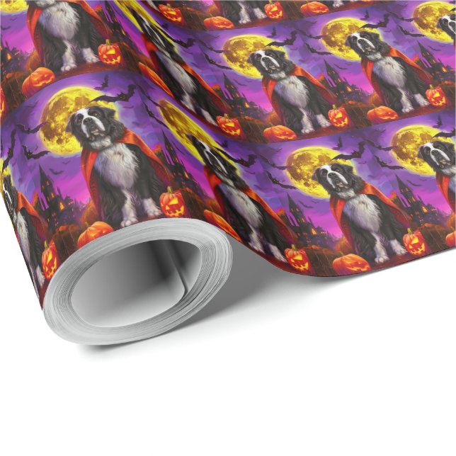 Halloween Newfoundland Vampyr Pumpor Skräck Presentpapper (Rulle Hörn)