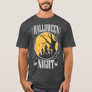 Halloween Night Bus eller godis Happy halloween Wi T Shirt