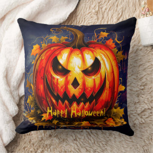 Halloween Night Creepy Pumpkin Kudde