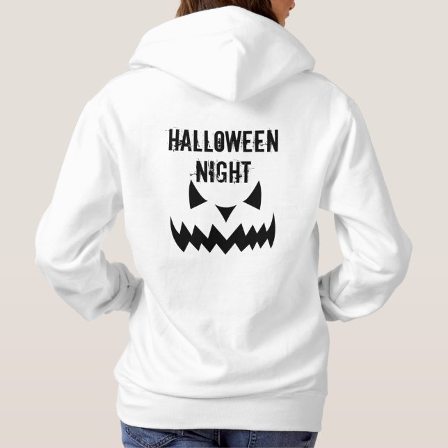 Halloween Night Evil Jack Hooded Sweatshirt T Shirt (Baksida)