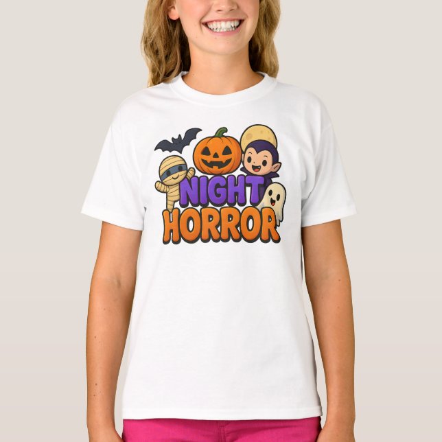 Halloween Night Horror Cute Clothes Unisex T Shirt (Framsida)