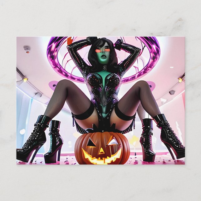 Halloween Night Lifer Vykort (Framsida)