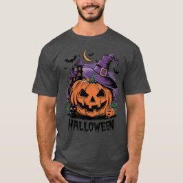 Halloween Night Magic: Jack-o'-Lantern Witch T Shirt