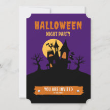 Halloween Night Party Inbjudan
