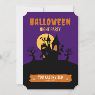 Halloween Night Party Inbjudan