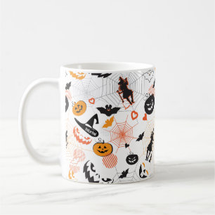 Halloween Night Party Trendig Kaffemugg