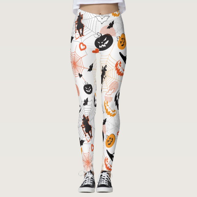 Halloween Night Party Trendig Leggings (Framsida)