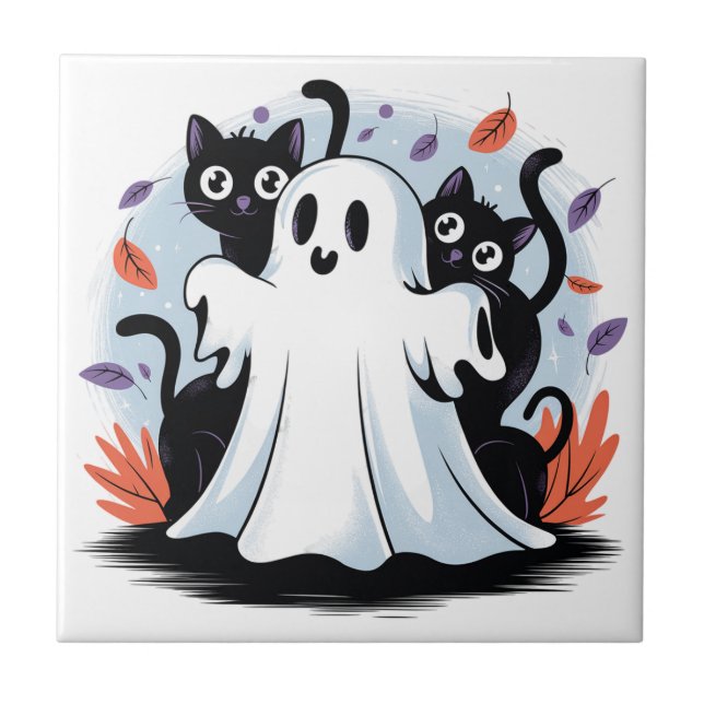 Halloween Night Prowl Kakelplatta (Framsidan)