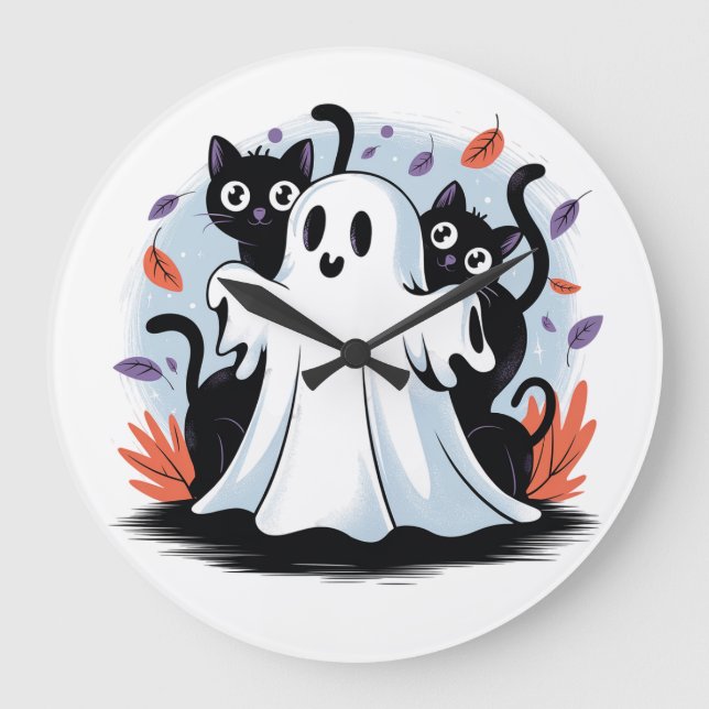 Halloween Night Prowl Stor Klocka (Framsida)