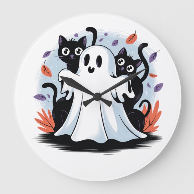 Halloween Night Prowl Stor Klocka (Framsida)