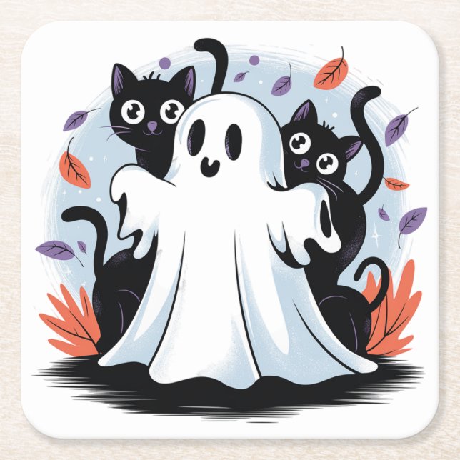Halloween Night Prowl Underlägg Papper Kvadrat (Framsidan)