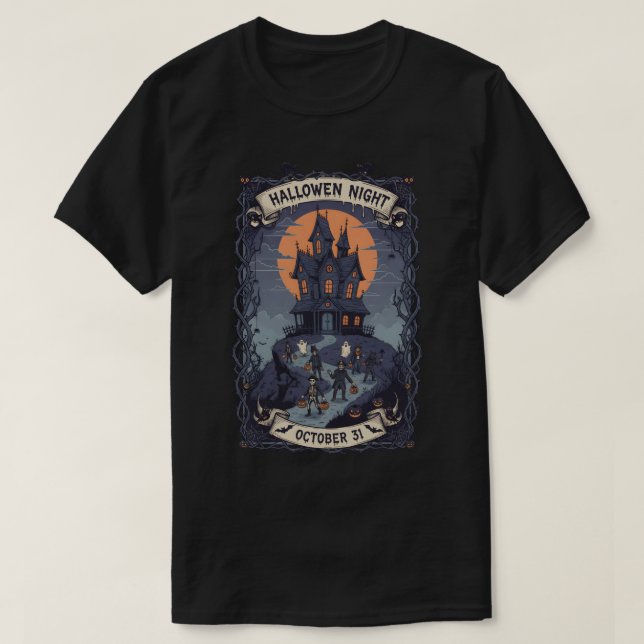 Halloween Night T Shirt (Design framsida)