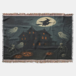 Halloween Night Throw Blanket Filt