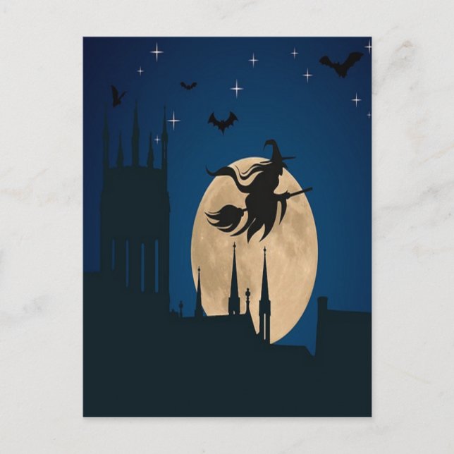 Halloween Night Vykort (Framsida)
