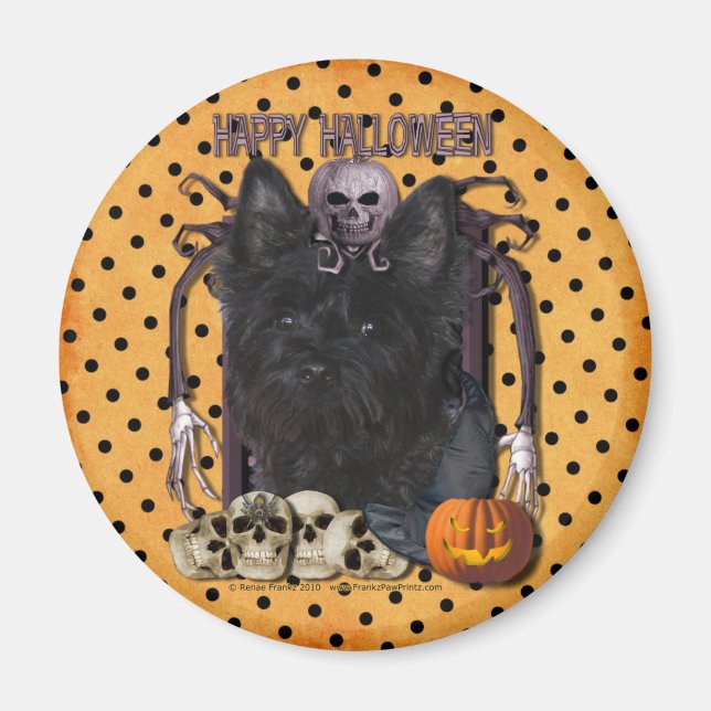 Halloween Nightmare - Cairn Terrier - Rosco Magnet (Framsidan)