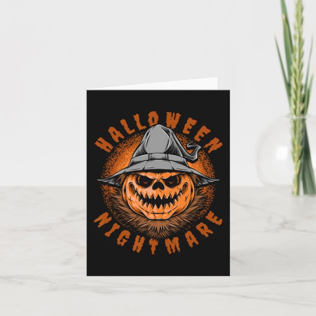 Halloween Nightmare Halloween Costume Kort (Framsida)