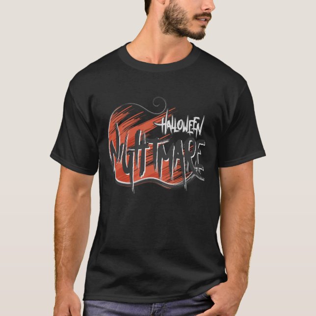 Halloween Nightmare Manar T Shirt (Framsida)