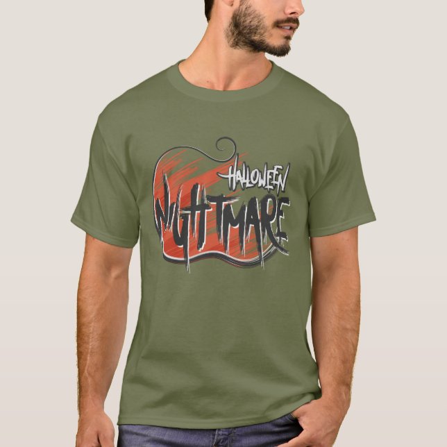 Halloween Nightmare Manar T-Shirt (Framsida)