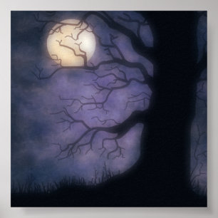 Halloween Nite fotobakgrund Poster