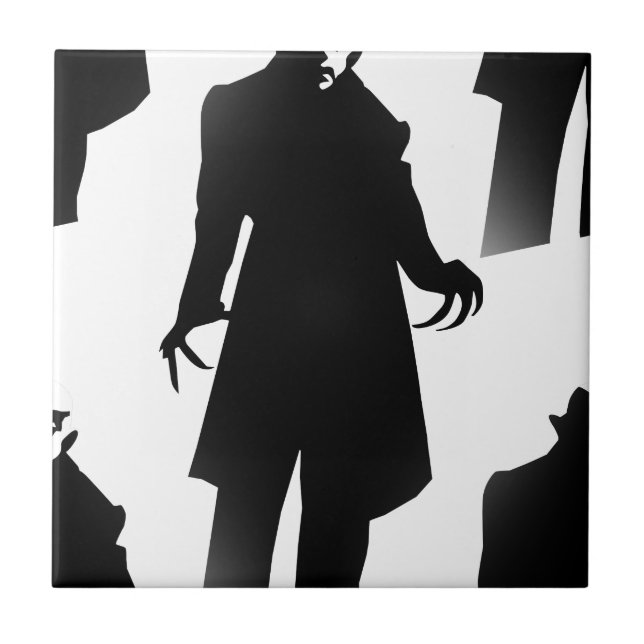 halloween nosferatu kakelplatta (Framsidan)