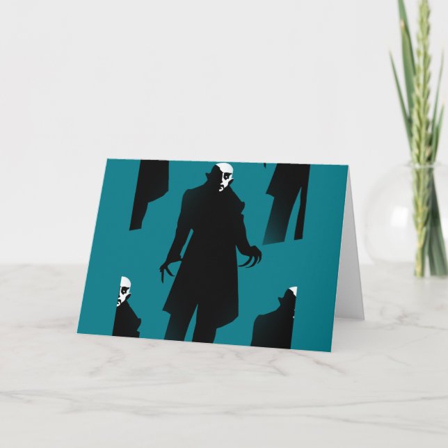 halloween nosferatu kort (Framsida)
