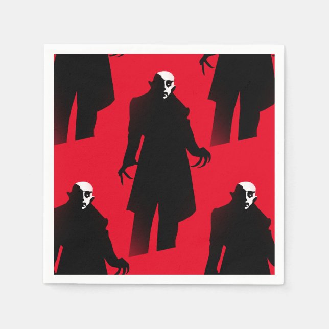 halloween nosferatu pappra blöjor pappersservett (Framsidan)