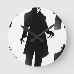 halloween nosferatu rund klocka