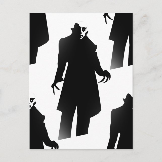 halloween nosferatu vykort (Framsida)