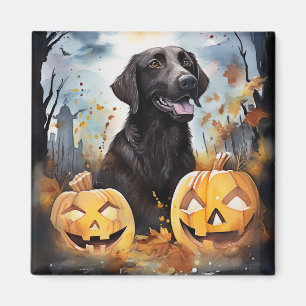 Halloween Nova Scotia med pumpor Scary Magnet