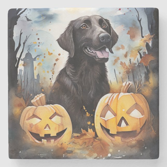 Halloween Nova Scotia med pumpor Scary Stenunderlägg (Framsidan)