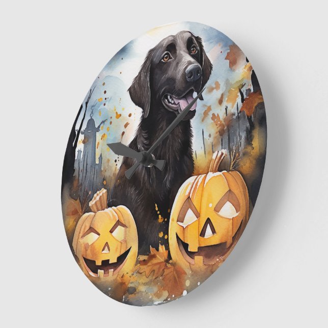 Halloween Nova Scotia med pumpor Scary Stor Klocka (Vinkel)