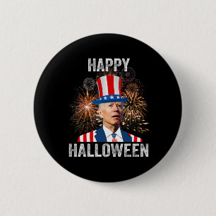Halloween-nuny Lycklig 4:e juli Anti Joe Biden Knapp