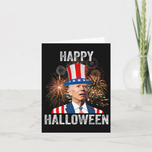 Halloween-nuny Lycklig 4:e juli Anti Joe Biden Kort
