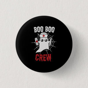 Halloween Nurse Boo Boo Crew Birthday Knapp