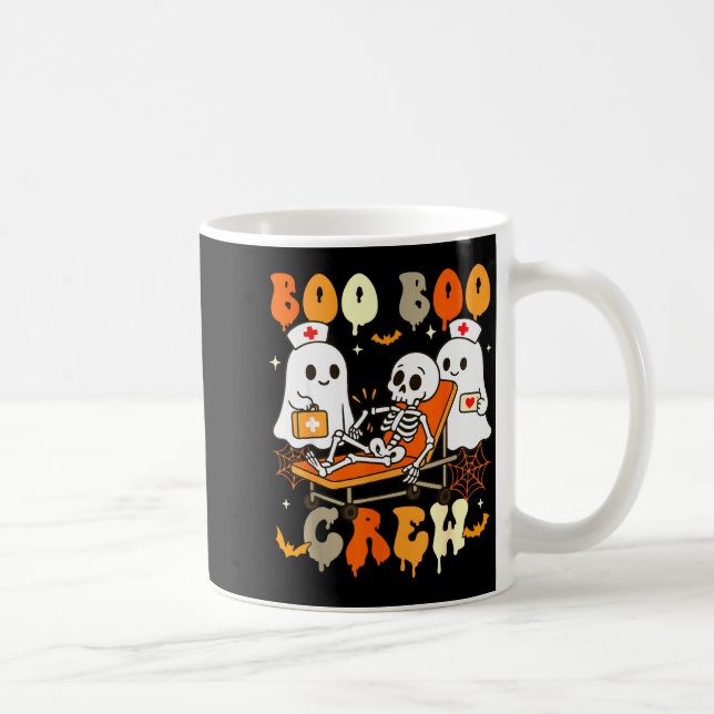 Halloween Nurse Boo Boo Crew Ghost Doctor Paramedi Kaffemugg (Höger)