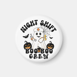 Halloween Nurse - BOO BOO Crew Ghost Magnet