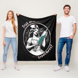 Halloween Nurse Fleecefilt