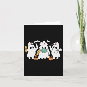 Halloween Nurse Ghost Nurses Medical Halloween Hea Kort