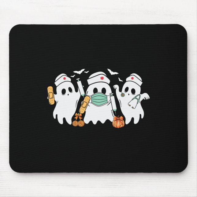 Halloween Nurse Ghost Nurses Medical Halloween Hea Musmatta (Framsidan)