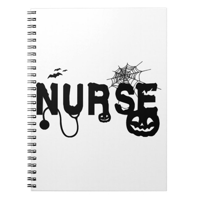 Halloween Nurse Hospital Anteckningsbok (Framsidan)