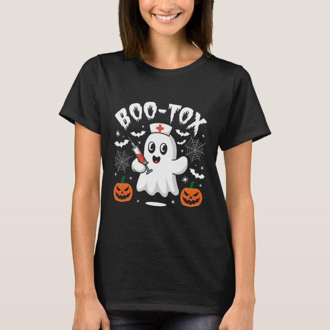 Halloween Nurse Humor T Shirt (Framsida)