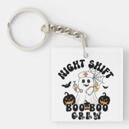 Halloween Nurse Keychain - BOO BOO Crew Ghost