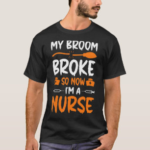 Halloween Nurse mitt rum Fattigt så nu är jag sjuk T Shirt