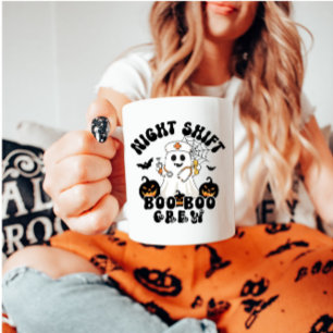Halloween Nurse Mugg - Nattskift BOO Crew