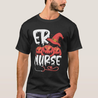 Halloween Nurse Nursing Cute Health Worker Hallowe T Shirt