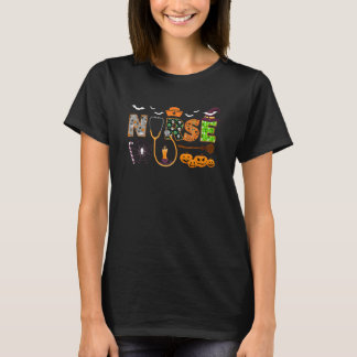 Halloween Nurse Nursing Cute Health Worker Hallowe T Shirt